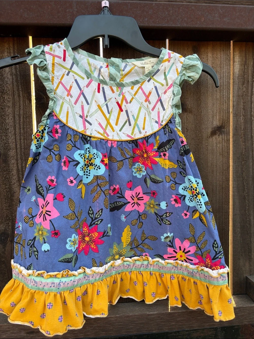Matilda Jane Floral top in Purple, Pink, Yellow and Mint